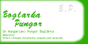 boglarka pungor business card